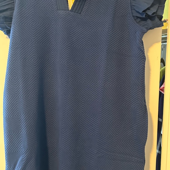 Simply Southern Royal Blue Dress with Pearl and Rhinestone Accents - Picture 2 of 7